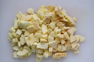 Crumble d'automne pommes et prunes : Étape 7