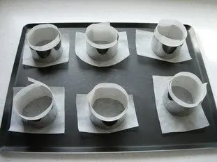 Mi-cuit au chocolat et coulis de framboises : Étape 2