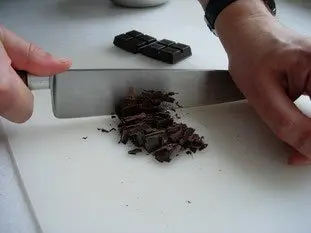Mi-cuit au chocolat et coulis de framboises : Étape 3