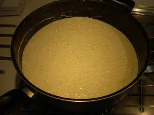 Gâteau de riz au caramel : Étape 1