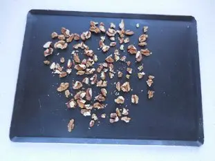 Gâteau aux noix et flocons d'avoine : Étape 1