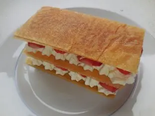 Feuilleté aux fraises express