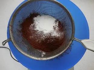 Cake au chocolat : Étape 1