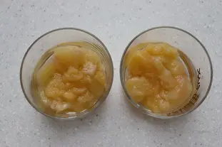 Coupe glacée pêches et cassis : Étape 2