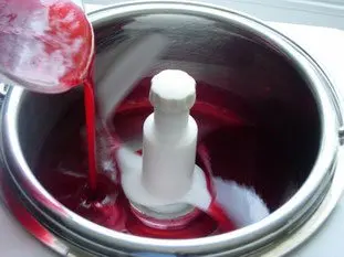 Sorbet cassis pour Edith : Étape 1