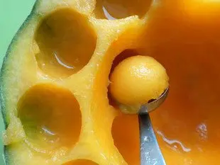 Melon glacé au Porto : Étape 2