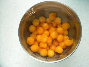 Melon glacé au Porto : Étape 3