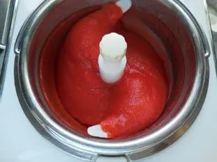 Sorbet fraise : Étape 5