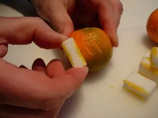 Sorbet clémentines : Étape 1