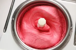Sorbet framboises : Étape 8
