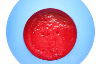 Sorbet framboises : Étape 4