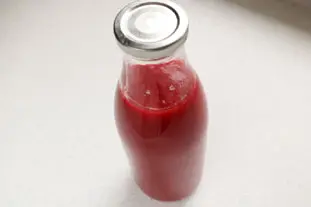 Sorbet framboises : Étape 6