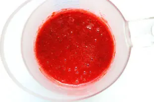 Sorbet fraises et menthe : Étape 3