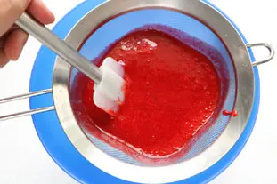 Sorbet fraises et menthe : Étape 5