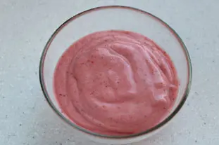 Fromage blanc glacé aux fraises : Étape 4