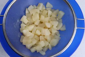 Riz au lait aux châtaignes et poires pochées : Étape 9