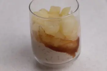 Riz au lait aux châtaignes et poires pochées : Étape 12