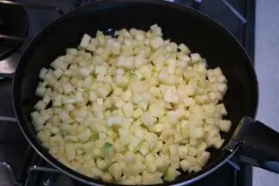 Riz au lait aux pommes et fruits secs : Étape 7
