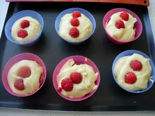 Muffins aux framboises : Étape 6