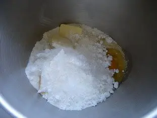 Sablés amandes-chocolat : Étape 1