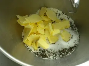 Sablés thé noir et chocolat blanc : Étape 1