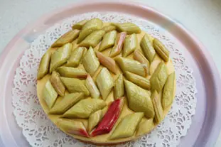 Tarte bretonne pommes-rhubarbe