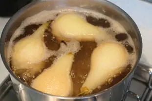 Tarte poires et chocolat, note de menthe : Étape 2