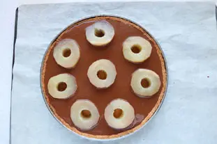 Tarte poires et chocolat, note de menthe : Étape 12