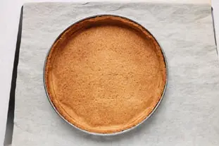 Tarte poires et chocolat, note de menthe : Étape 5
