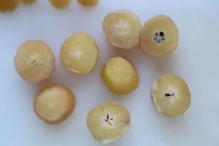 Tarte poires et chocolat, note de menthe : Étape 3