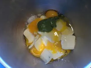 Tarte poires-pamplemousses-pistache : Étape 1