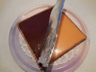 Tarte bicolore chocolat-orange : Étape 11