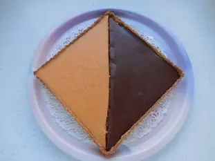 Tarte bicolore chocolat-orange : Étape 12
