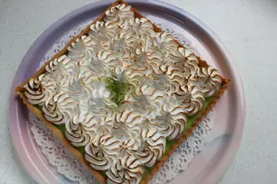 Tarte meringuée au citron vert