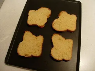 Tranches de brioche à la crème d'amandes : Étape 1