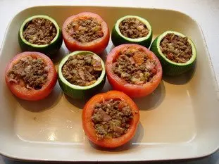 Tomates et courgettes farcies : Étape 17