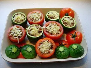 Tomates et courgettes farcies : Étape 19