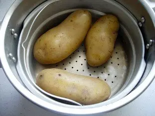 Grosses frites au couteau : Étape 1