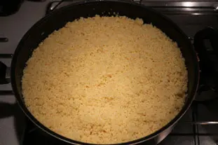 Galette de semoule aux poireaux : Étape 4