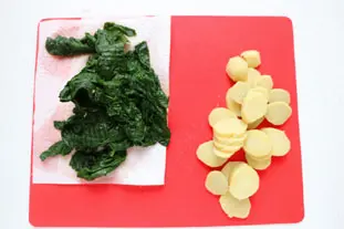 Émincé de volaille aux épinards crémeux : Étape 2