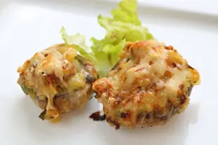 Champignons gratinés