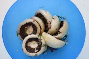 Champignons gratinés : Étape 4