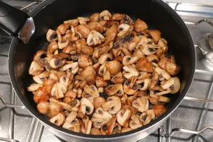 Champignons à la bourguignonne : Étape 5
