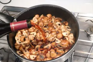 Champignons à la bourguignonne : Étape 6