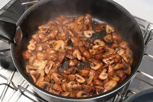 Champignons à la bourguignonne : Étape 7