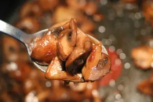 Champignons à la bourguignonne : Étape 8