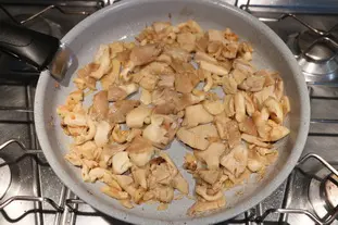 Poêlée de pleurotes sautées : Étape 5
