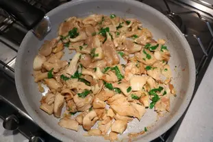 Poêlée de pleurotes sautées : Étape 6