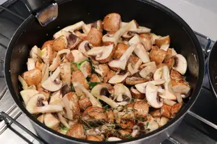 Champignons à la grecque : Étape 4