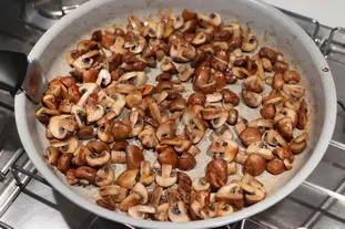 Champignons laqués et riz blanc : Étape 2